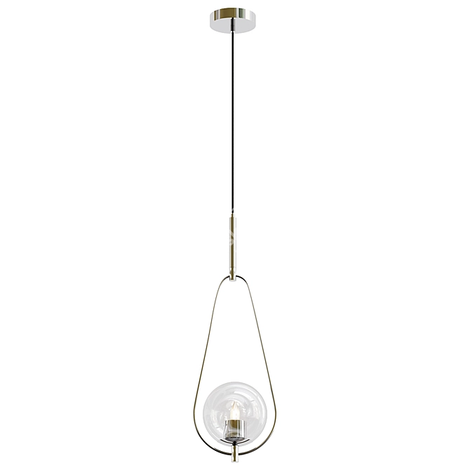 Stylish Globo Pendant Light 3D model image 1