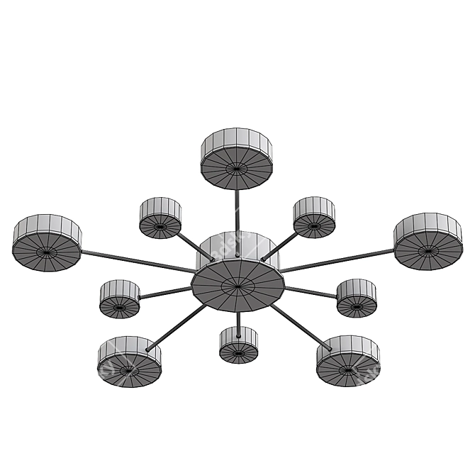 Wilcox LSP: Stylish Pendant Light 3D model image 2