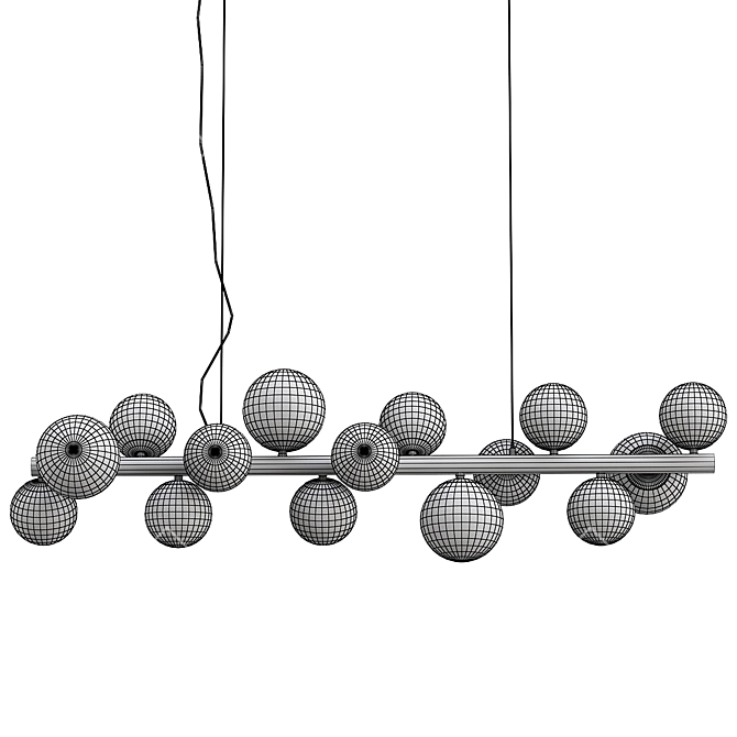 Wilcox LSP 8383: Modern Pendant Light 3D model image 2