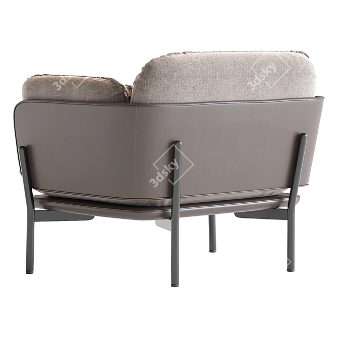  Sleek Sussex Armchair: Contemporary Comfort 3D model image 5
