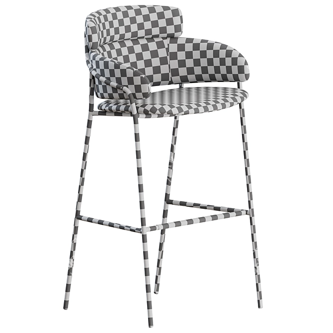 Elegant Strike Stools: Sleek Design, Superior Comfort 3D model image 4