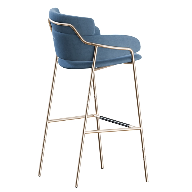 Elegant Strike Stools: Sleek Design, Superior Comfort 3D model image 5