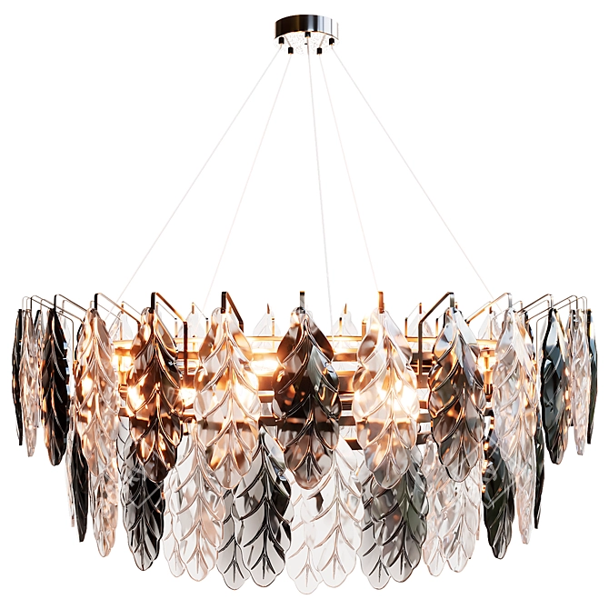 Elegant Crystal Chandelier 3D model image 2