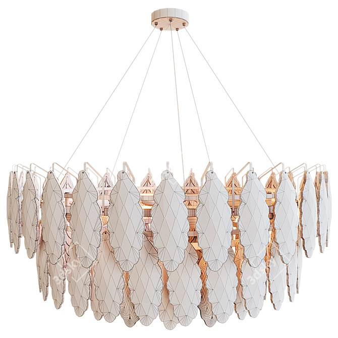 Elegant Crystal Chandelier 3D model image 3