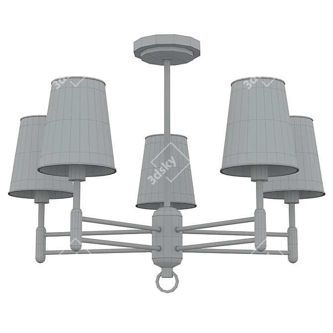 Elegant Lumion Doris Chandelier 3D model image 2