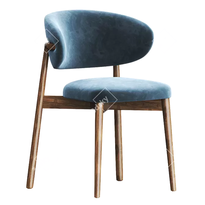 Oleandro Chair: Modern Wood Elegance 3D model image 3