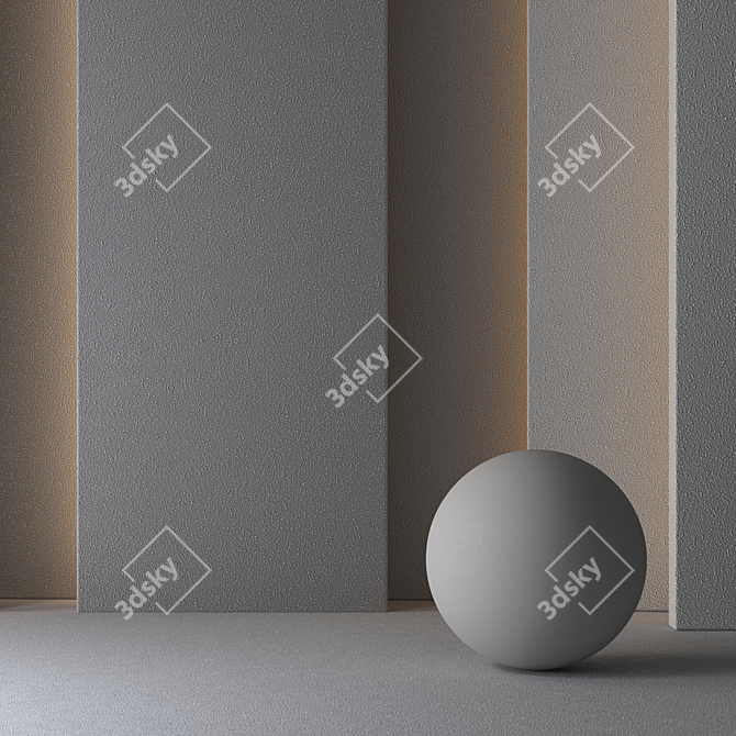 Seamless Tile Drywall Panels 3D model image 3