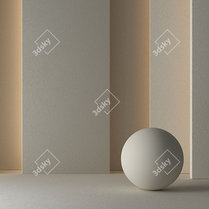 Seamless Tile Drywall Panels 3D model image 4