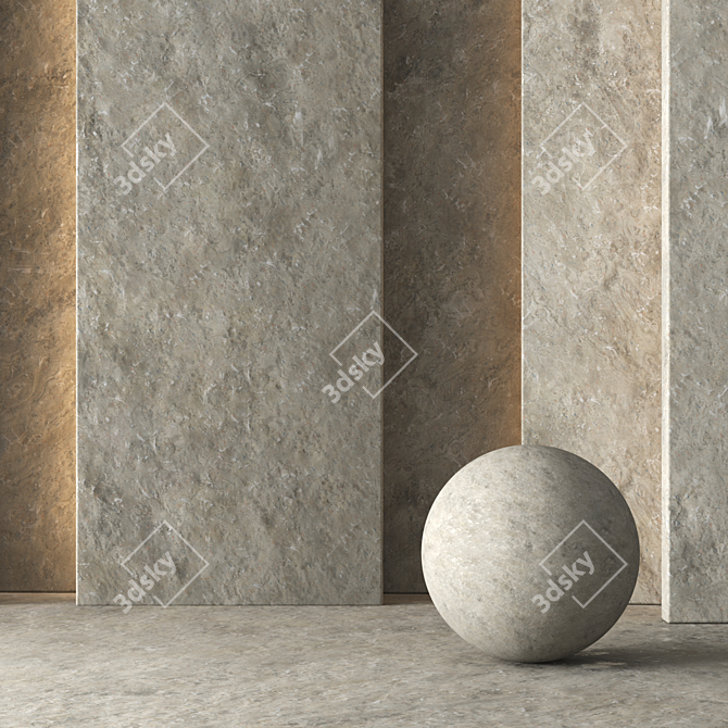 Sloppy Plaster 8K+ 4 Variation 3D model image 2