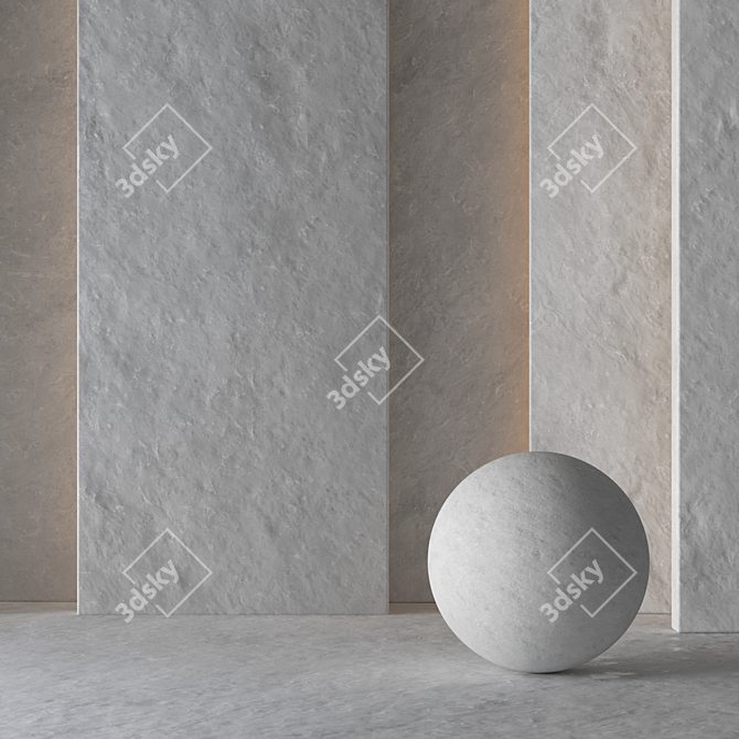 Sloppy Plaster 8K+ 4 Variation 3D model image 5