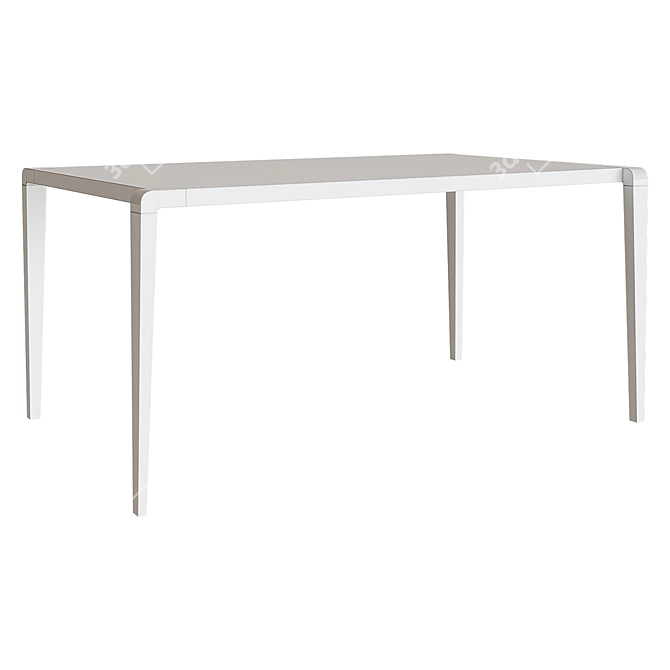 Dakota Dining Table - Stylish and Spacious 3D model image 2