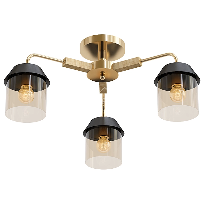 Sleek Vimi H Ceiling Light 3D model image 1