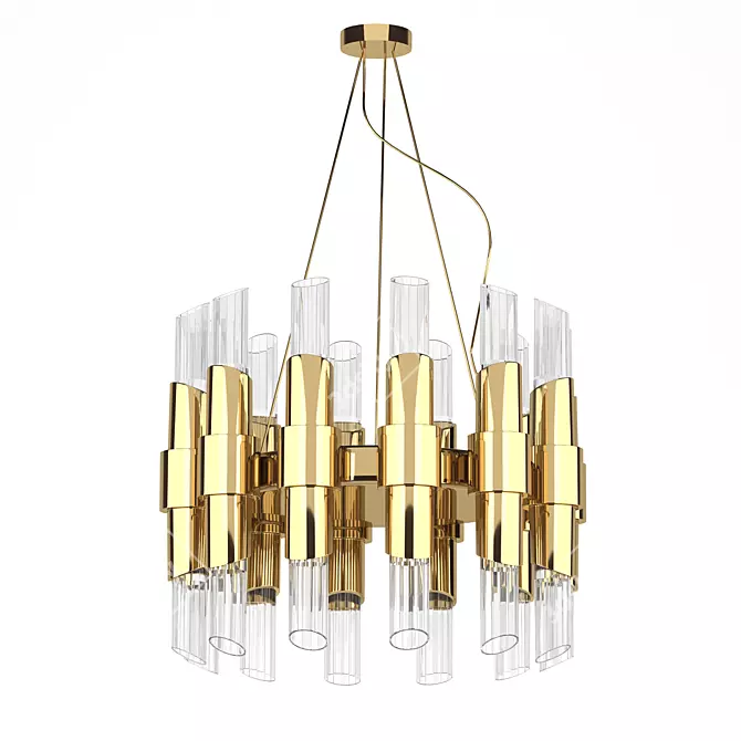 Tycho Round Suspension - Stylish Modern Lighting 3D model image 1