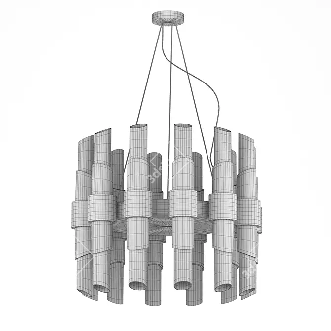 Tycho Round Suspension - Stylish Modern Lighting 3D model image 2