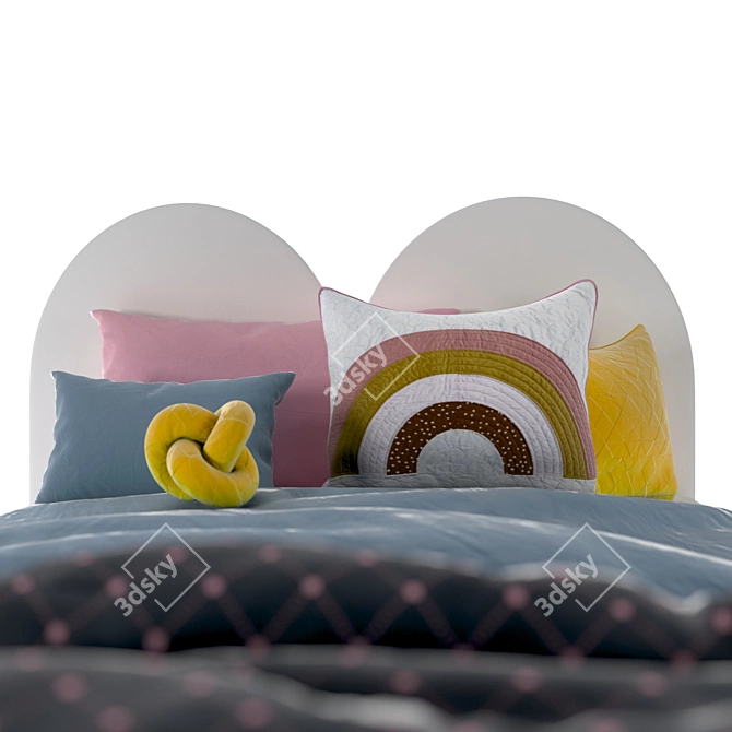 Happy Color Corner Bed Set 3D model image 2