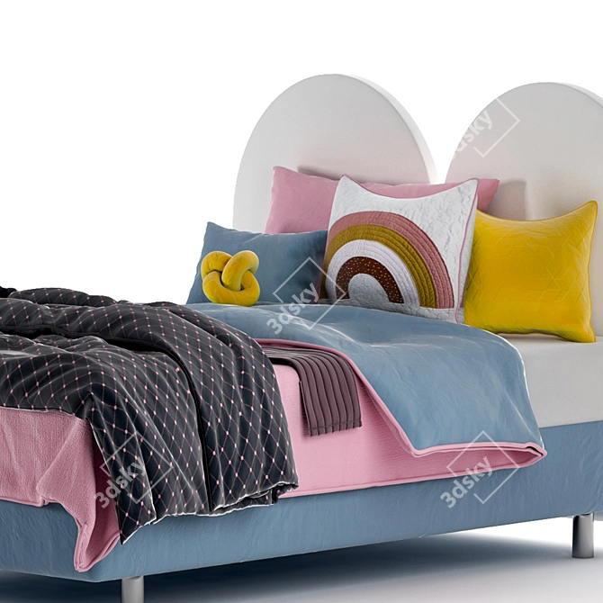 Happy Color Corner Bed Set 3D model image 3