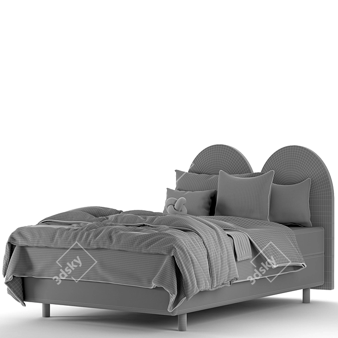 Happy Color Corner Bed Set 3D model image 6
