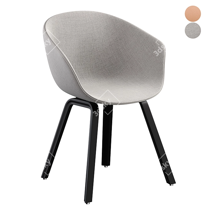 Hay About A Chair AAC23 - Modern Scandinavian Design 3D model image 1