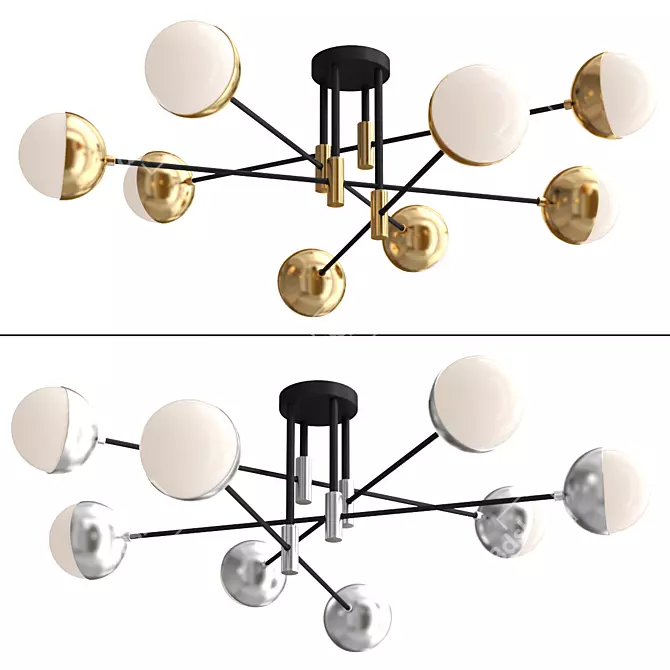 Eurosvet 70129_8: Loft-Style Ceiling Chandelier 3D model image 1