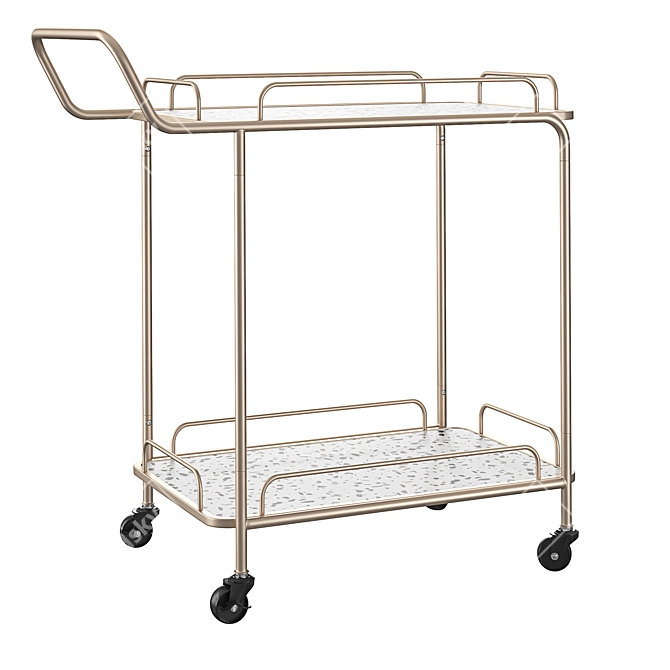 Modern Kitchen Trolley: Galena 3D model image 2