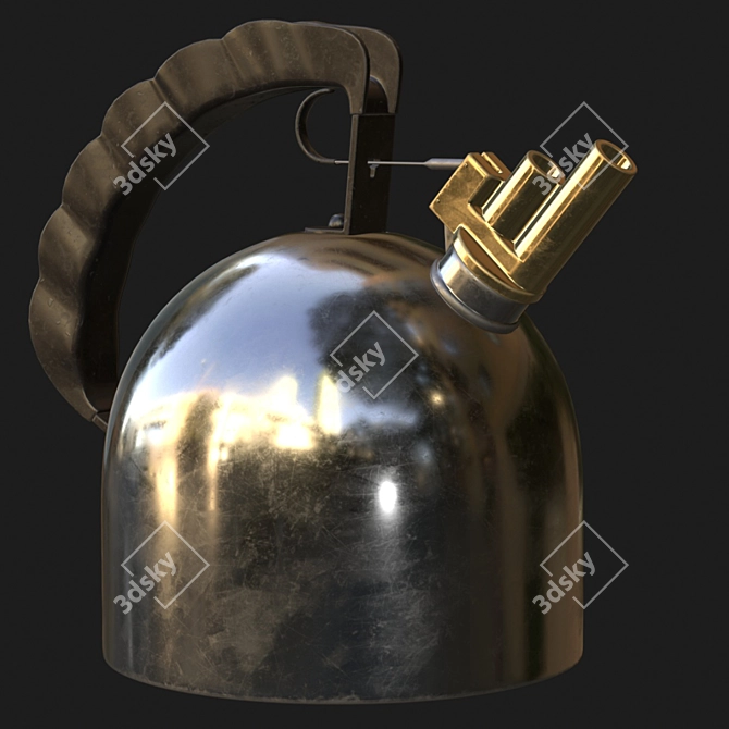 Sleek Alessi 9091 Kettle 3D model image 2