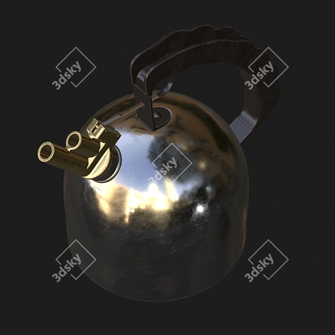 Sleek Alessi 9091 Kettle 3D model image 4