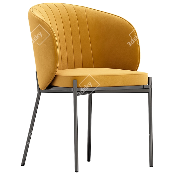 Coral Armchair: Stylish and Comfortable 3D model image 1