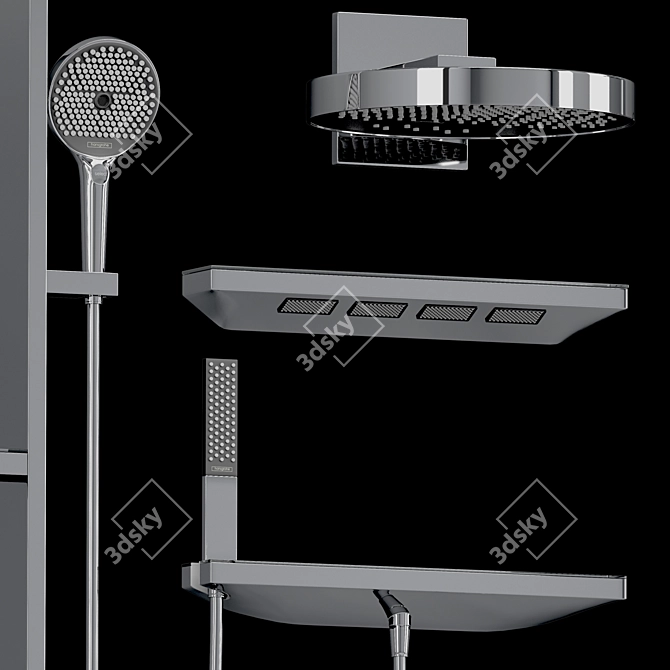 Hansgrohe Rainfinity Metropol Set: Ultimate Shower Experience 3D model image 2