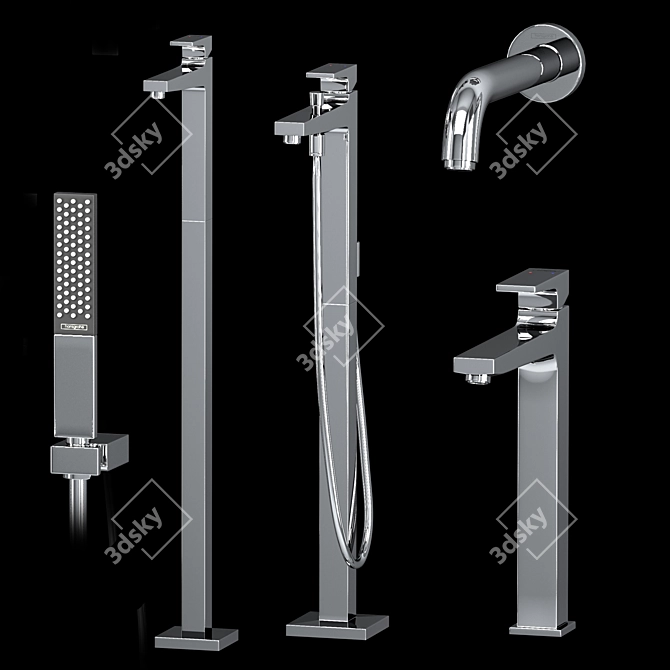 Hansgrohe Rainfinity Metropol Set: Ultimate Shower Experience 3D model image 4