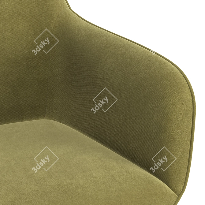 Sylvia Ergonomic Office Chair 3D model image 6