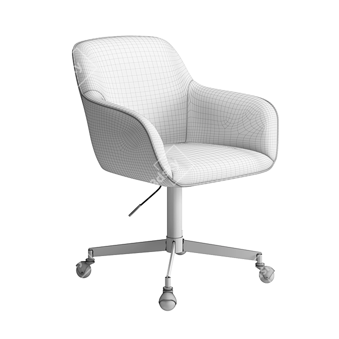 Sylvia Ergonomic Office Chair 3D model image 7