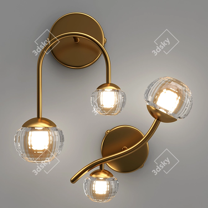 Sleek NALA Design Lamps 3D model image 2