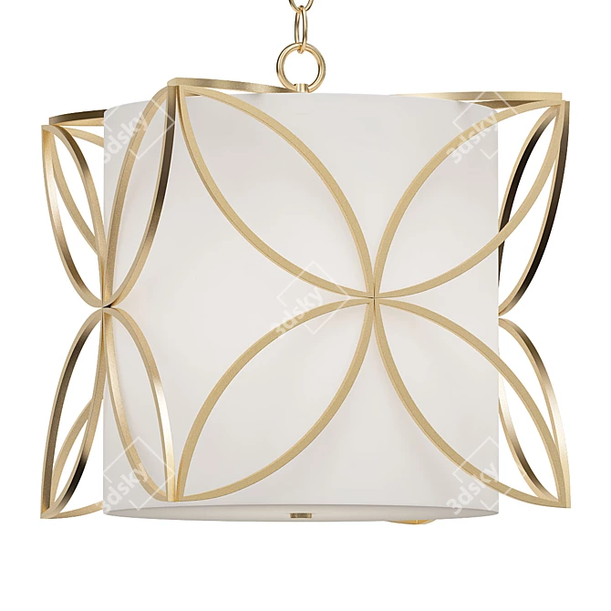 Elegant Belton Chandelier: Illuminate Your Space 3D model image 1