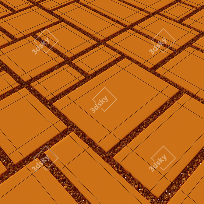 Pebble Paving Tile: Versatile, High-Quality Solution 3D model image 7