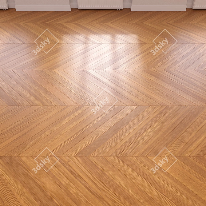 Title: High-Quality Parquet Laminate 3D model image 2