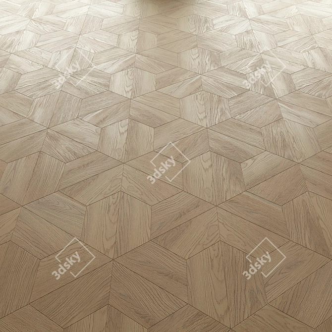 Finex Arezzo: Oak Wood Tile 3D model image 1