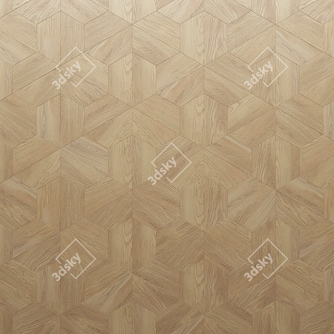 Finex Arezzo: Oak Wood Tile 3D model image 2