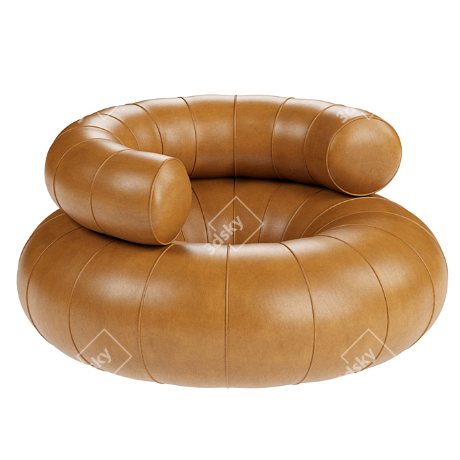 Comfy Convertible Sofa Bed 3D model image 2