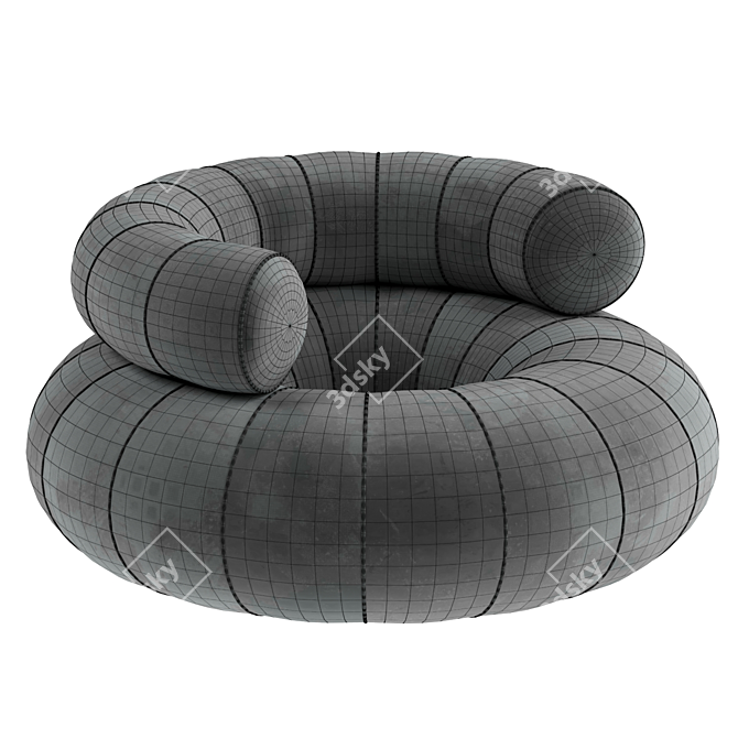 Comfy Convertible Sofa Bed 3D model image 4