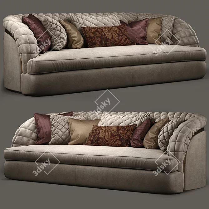 Elegant Portofino Cantori Sofa 3D model image 1