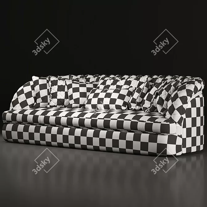 Elegant Portofino Cantori Sofa 3D model image 6