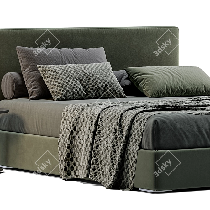 Elegant Lema Camille Bed: 3D Model & Render Files 3D model image 3