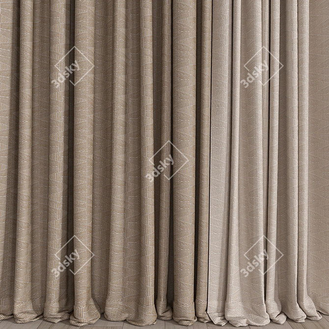 Premium Curtain with V-Ray and Corona Render 3D model image 2