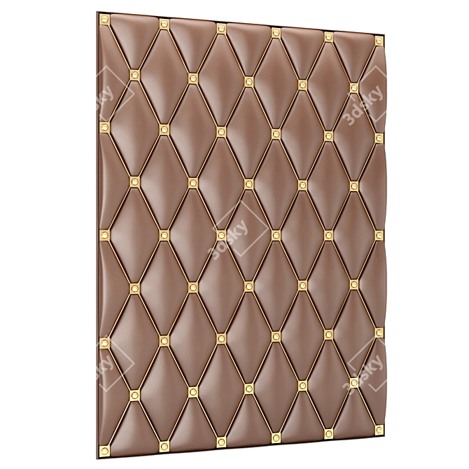 Elegant Accent: Decorative Panel 12 3D model image 3