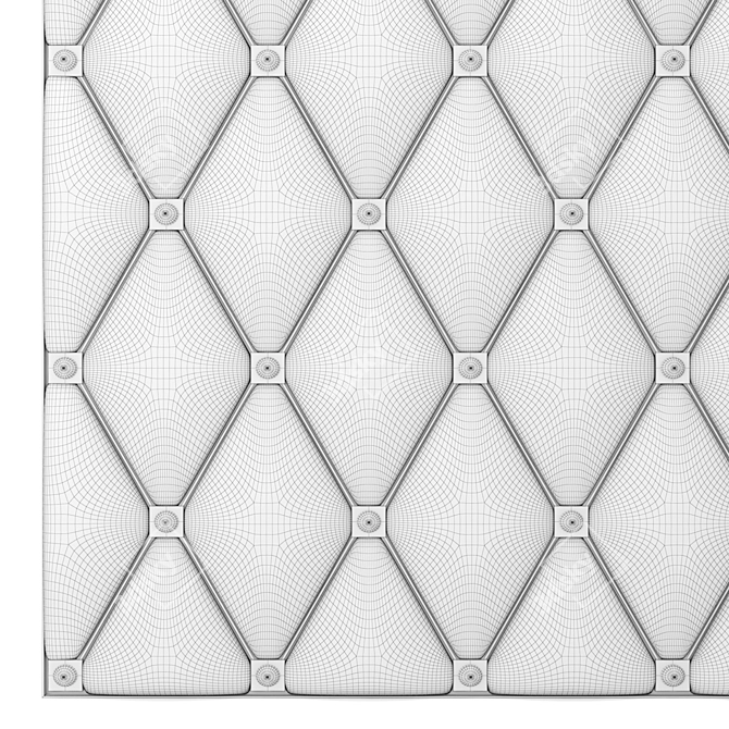 Elegant Accent: Decorative Panel 12 3D model image 4