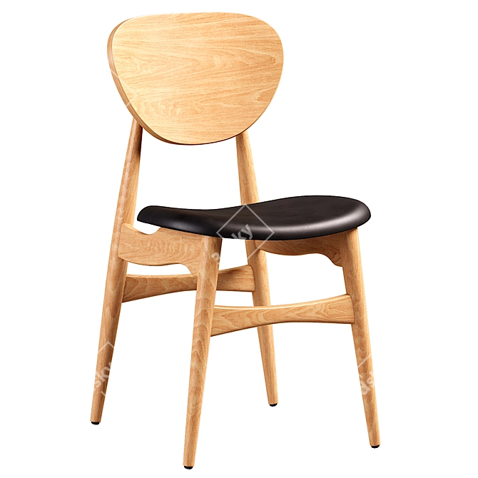 Pottera Dining Chair: Functional Elegance for Modern Homes 3D model image 1