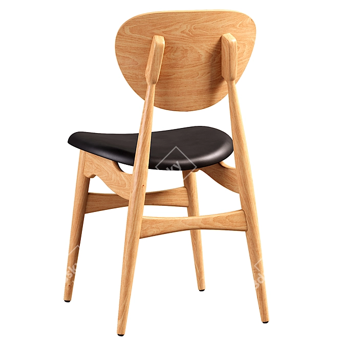 Pottera Dining Chair: Functional Elegance for Modern Homes 3D model image 2