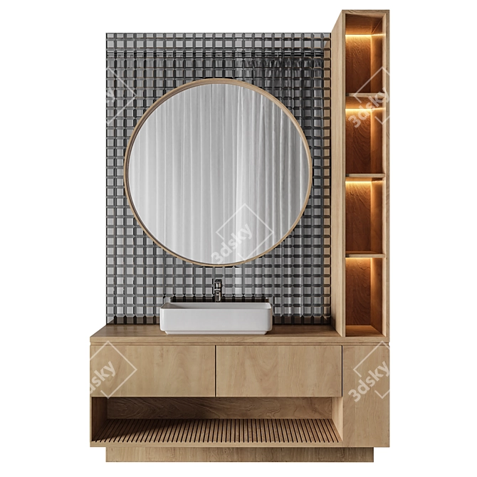 Luxury Bathroom 3D Model 3D model image 1