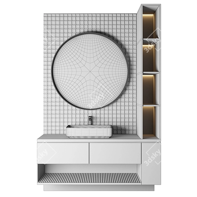 Luxury Bathroom 3D Model 3D model image 2