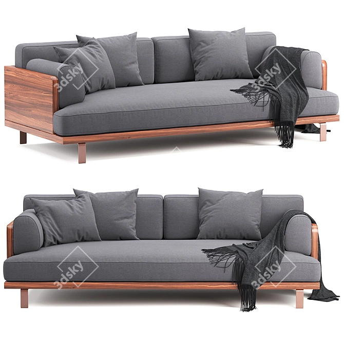 Elegant Maria Sofa: Timeless Comfort 3D model image 1